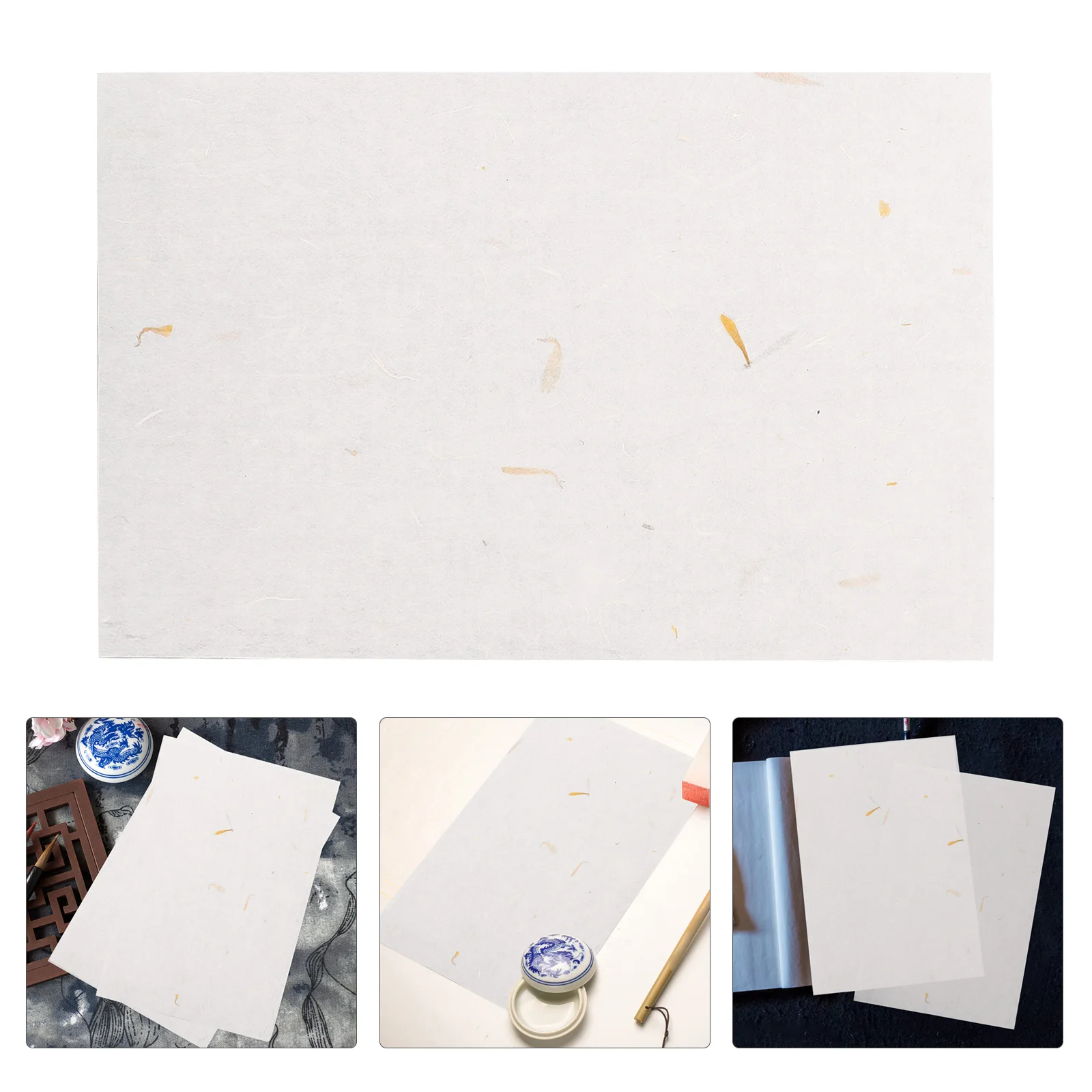 

20 Pcs Rice Paper Calligraphy Hand Couplet Handmade Folding Production French Painting