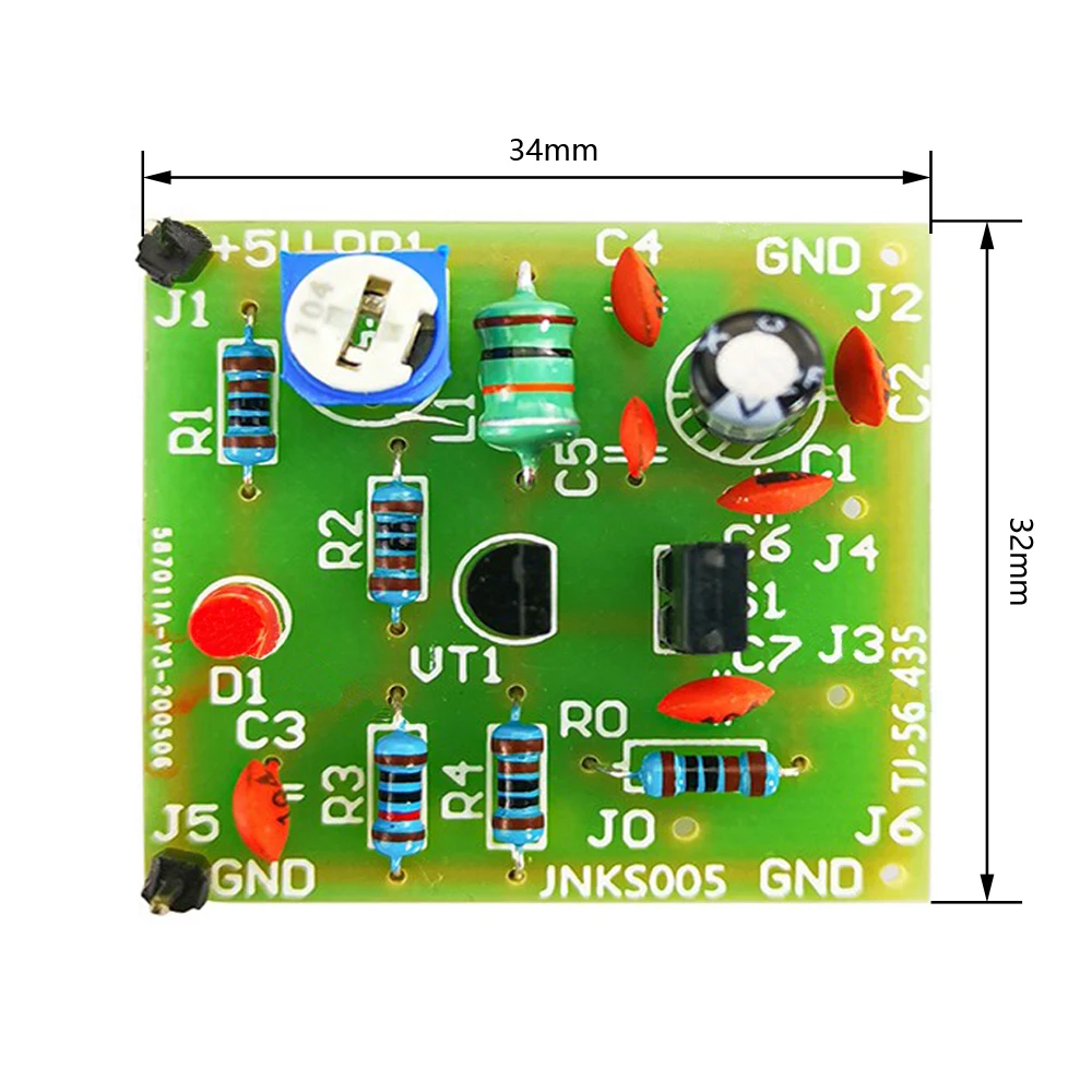 Kit di saldatura fai da te condensatore circuito di oscillazione a tre punti scheda di valutazione delle abilità parti di produzione elettronica DC