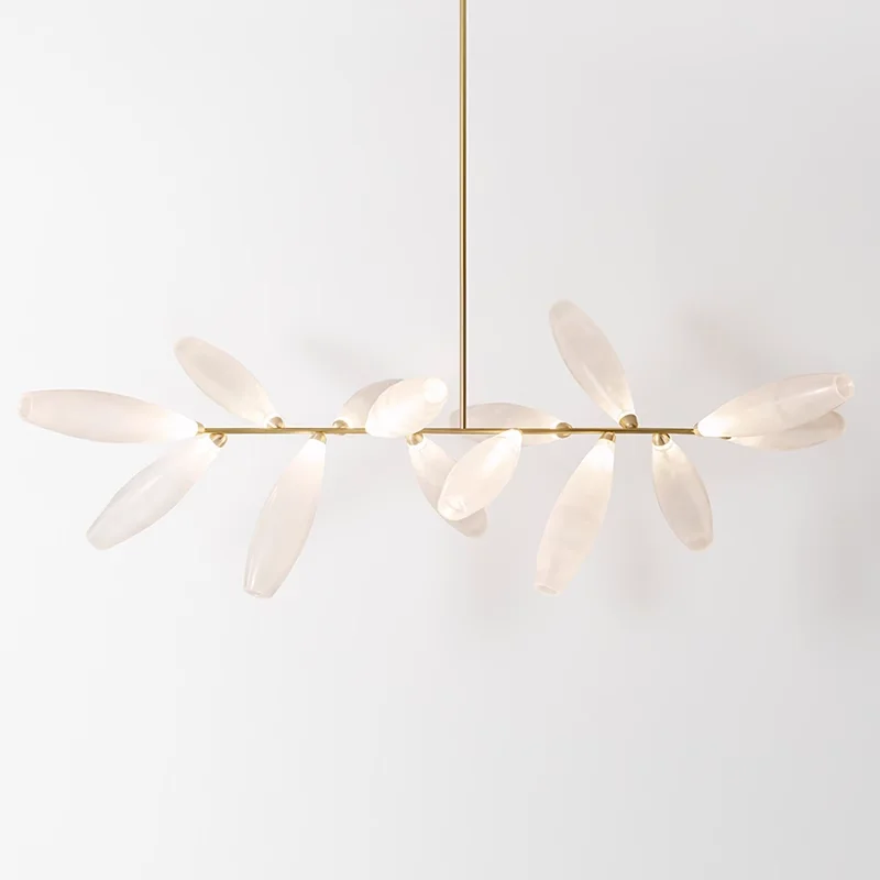 

Tree branch chandelier Light luxury glass light shade indoor villa bar lamps Nordic minimalist living room bedroom LED dining ta