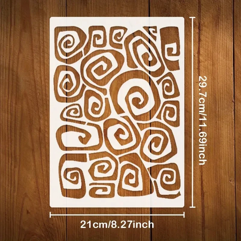 A4 DIY Stencils Wall Painting Scrapbook Coloring Template