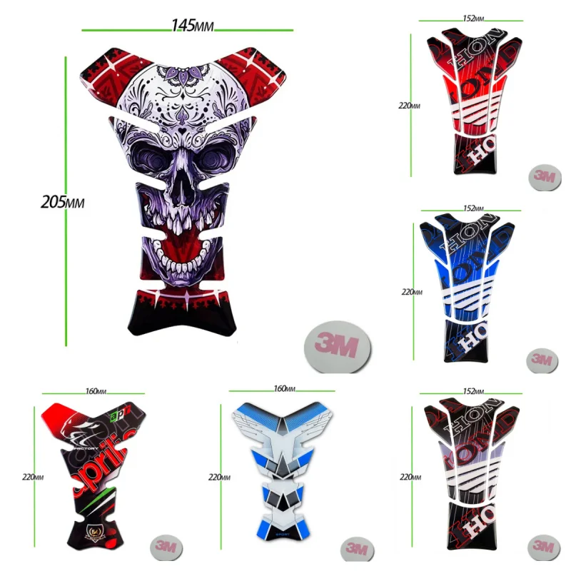 

Motorcycle 3D fuel tank gasket resin gel sticker, applicable to undefined cb650r s1000rr Z900 r1 z900rs z1000 z750 RS 660 Ninja