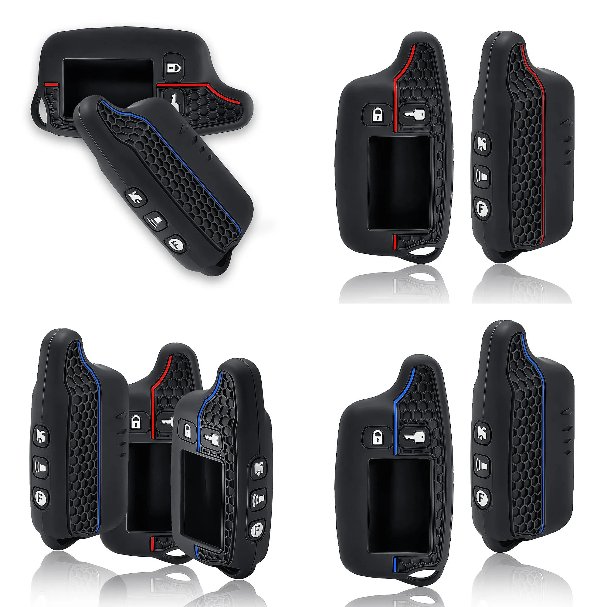 Fashion Hot Sales For Tw9010 Silicone Case KeyChain For Russian 2-way Alarm System Alarm Key Fob For Tomahawk Tw9010 9010