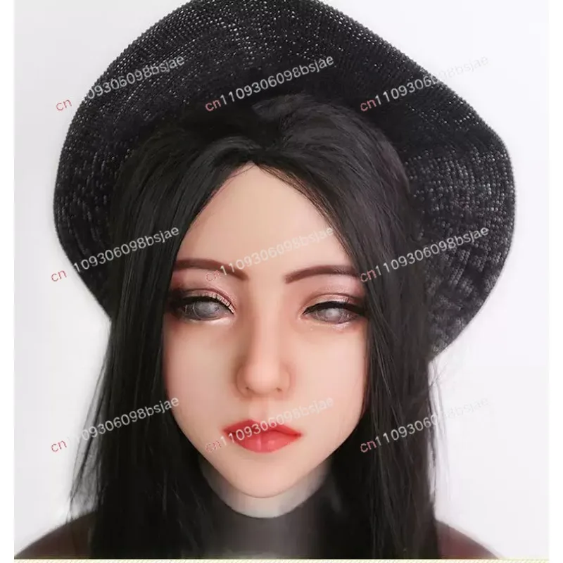 Mask Adult Full Face Silicone Headgear COS Disguise Mask CD Cross-dressing Male To Female Simulation Headgear