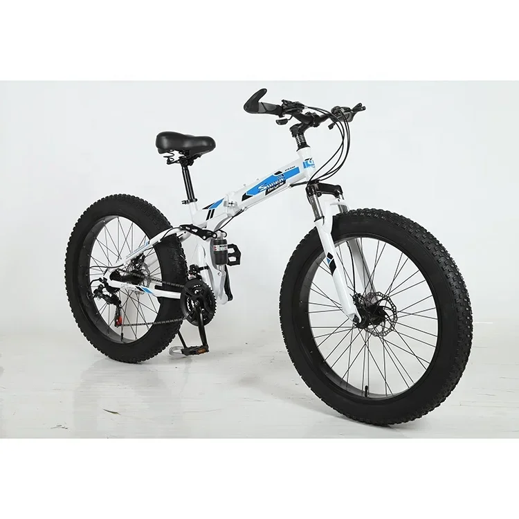 Customizable 26 Inches Fat Tire Bicycle Folding Snow Mountain Beach Cruisers Fat Tire Bike