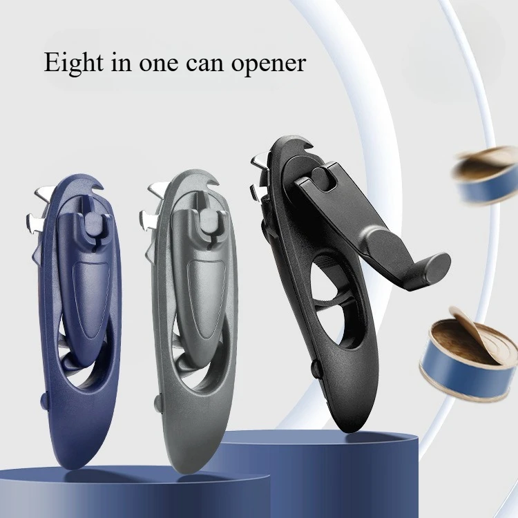 

Eight in One Can Opener Multi functional Manual Bottle Opener Hand cranked Can Opener Mineral Water Beer Tool Magnetic Suction