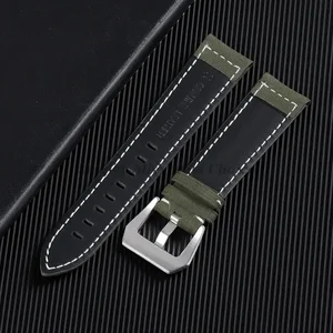 Matte Vintage Watch Bracelet, 18mm 20mm 22mm 24mm 24mm Panerai, women, men, sports bracelet, blue brown bracelet 10 Main Sales Leather Bracelet for Watch - №7