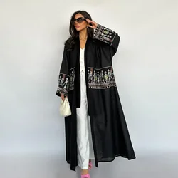 Arabic Kimono Abaya Dubai Luxury Embroidery Saudi Abayas for Women Turkish Tunics Muslim Dresses Kaftan African Islamic Clothing