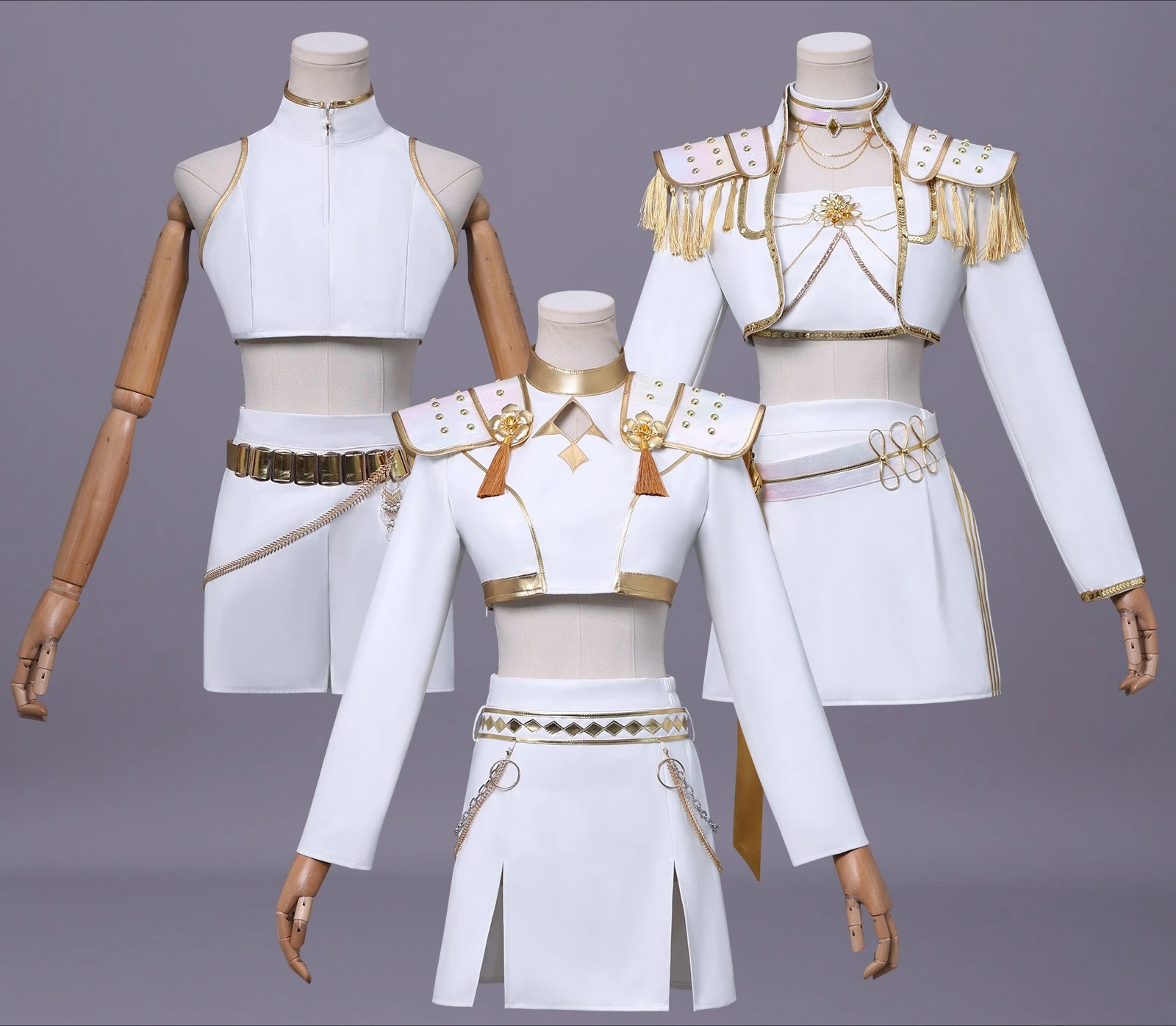 

KPop Demon Hunters Halloween Cosplay Costume Rumi Zoey Mira White Suit Comic Con Party Role Playing Outfit Women Girls