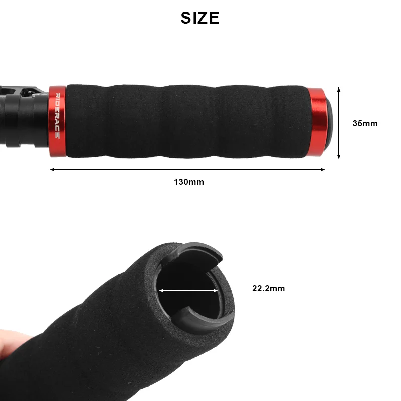 Sponge Bicycle Grips Mountain Bike Handlebar Grip Ultraight Soft Anti-skid Shock-absorbing For Scooter Cycling MTB Handle bar