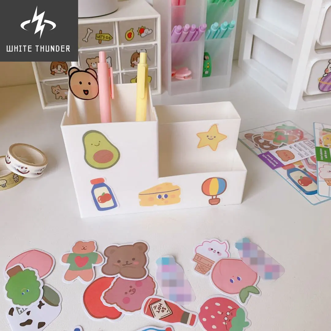 kawaii stickers  korean stickers  kuromi  bear sticker  cute stationary supplies  handmade with love  kuromi