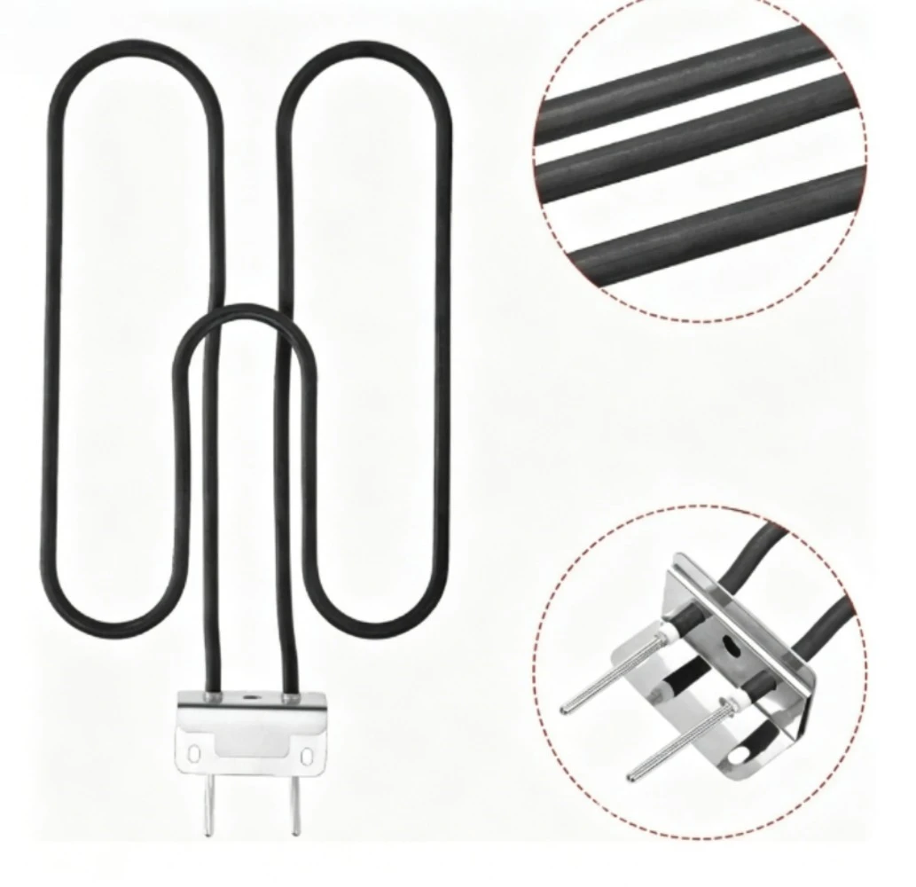 Electric Grill Heating Element Stainless Steel Burner Tube 65620 Replacement Parts for Q140 for Q1400 Outdoor BBQ Grill