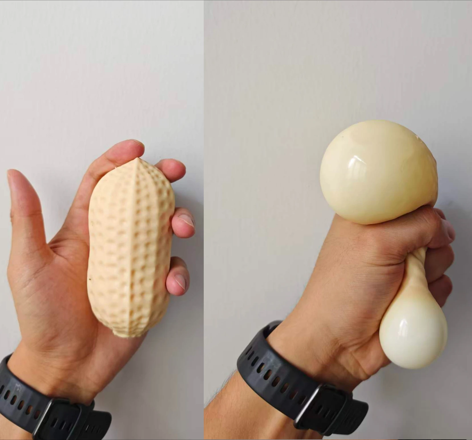 1/3Pcs Giant Peanut Squishy Toy Soft TPR Realistic Squeeze Stress Ball Fidget Sensory Toy for Kids Adults Anxiety Relief Office