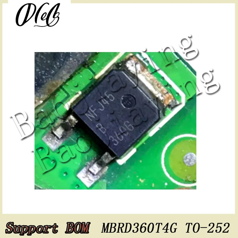 20PCS/Lot MBRD360T4G MARK B360G TO-252 60V 3A Triode For Automotive computer board