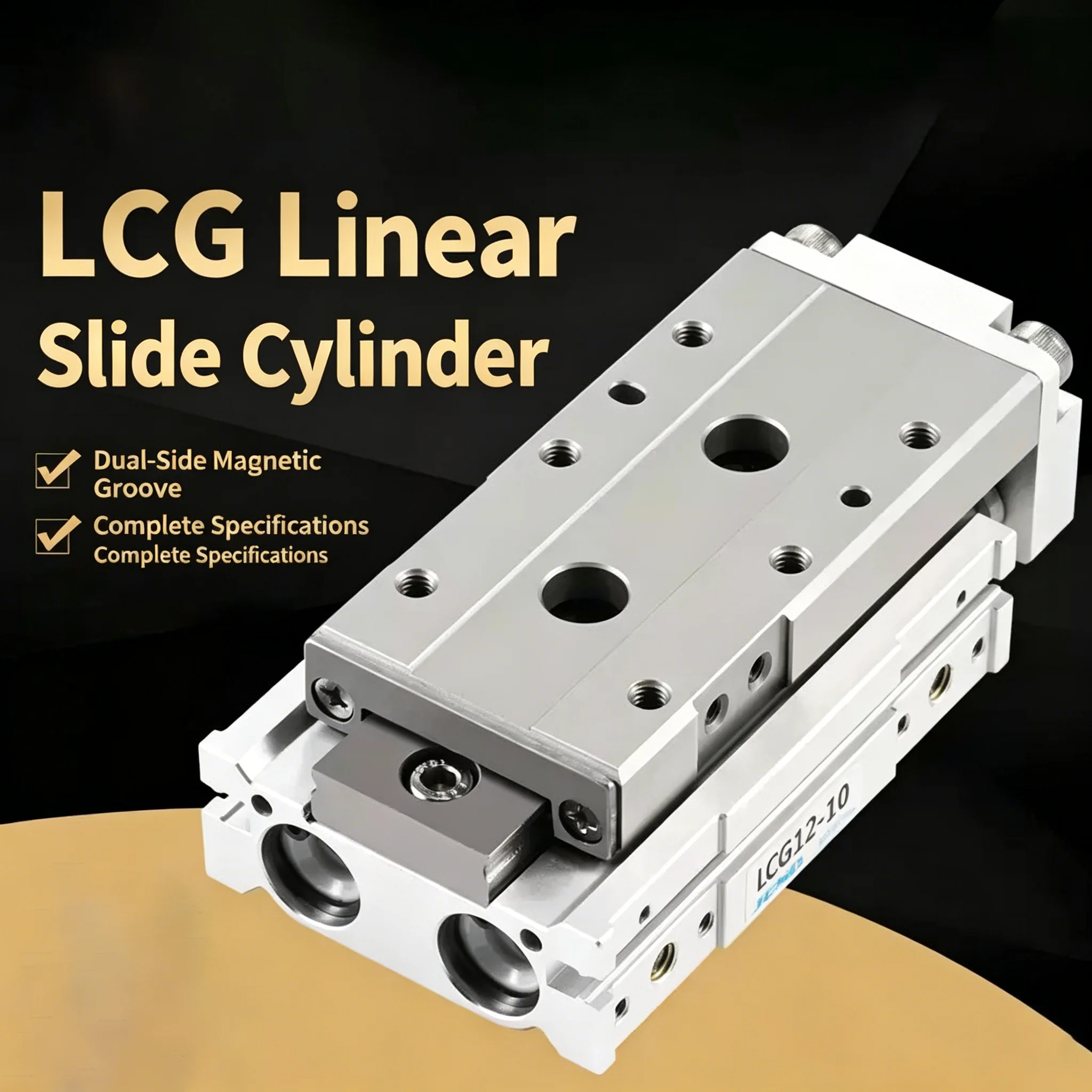 Pneumatic Guide Sliding Table Cylinder LCG6/8/12/16/20/25-10×20×30×40×50