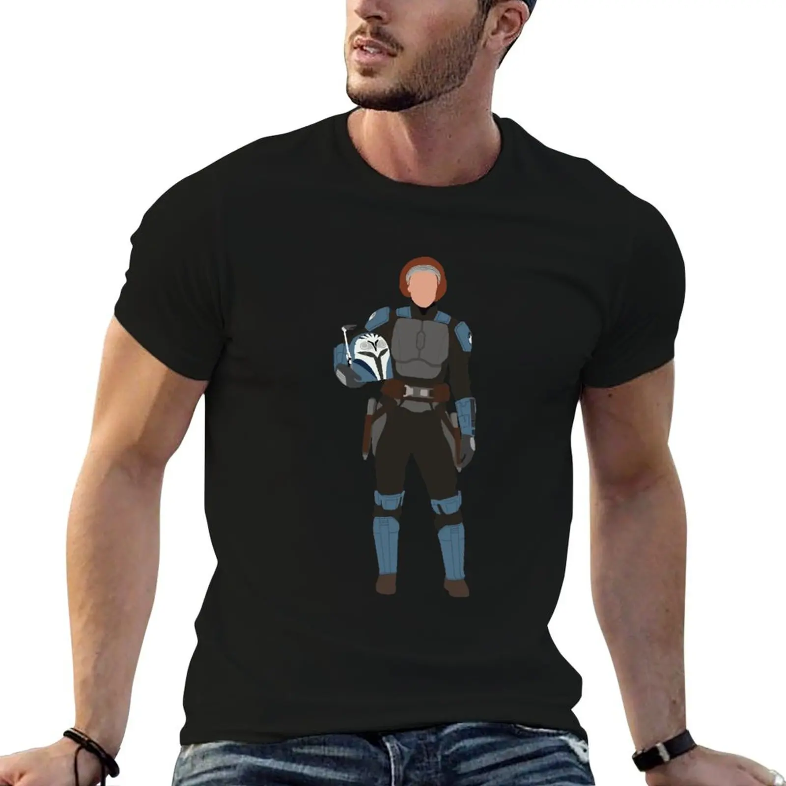 

Mandolorian Bo Katan T-Shirt funny t shirts man cotton tshirt 100% anime t shirts oversize T-Shirt