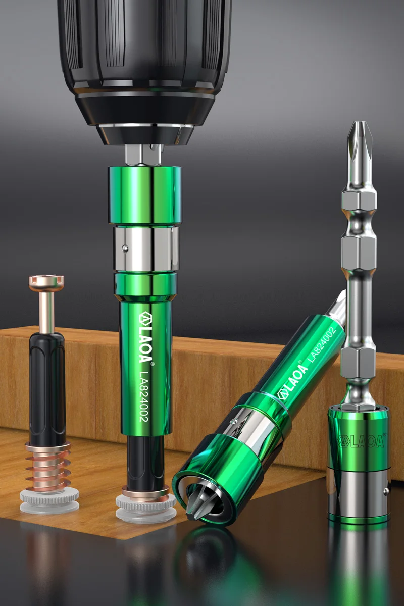 LAOA 1/4 silna magnetyczna tuleja wiatrowa trzy w jednym magnetyczna tuleja ssąca wydłużona wiertarka elektryczna cewka magnetyczna