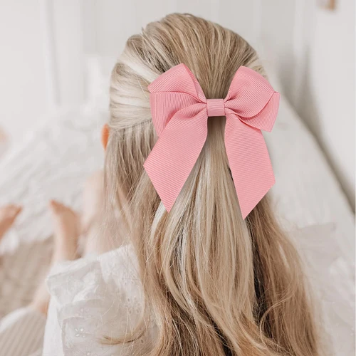 Imagen 1 del producto 2 uds. Bonita banda para el cabello para niñas, cinta encantadora con lazo, coleta doble, accesorios para el cabello para niños, tocados de Boutique