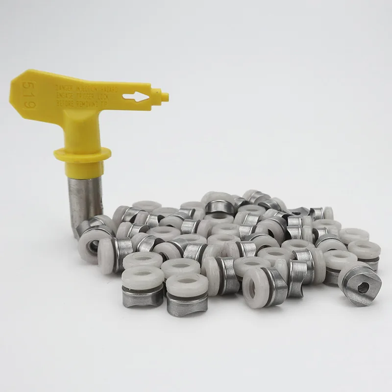 10 Buah Gasket Ujung Seal untuk Aksesoris Gasket Nozzle Semprot Cat Airless, Suku Cadang, Half Moon Pad, Saddle Washer