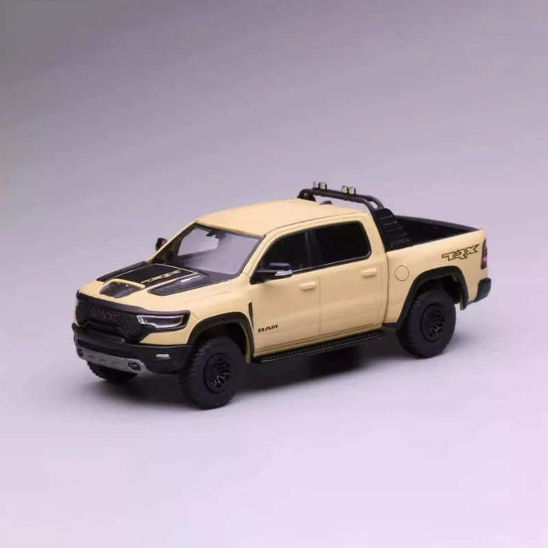 

596 1:64 Scale RAM TRX Off-road Pickup Truck Simulation Alloy Car Model Static Display Collectible Toy Gift Souvenir Decoration