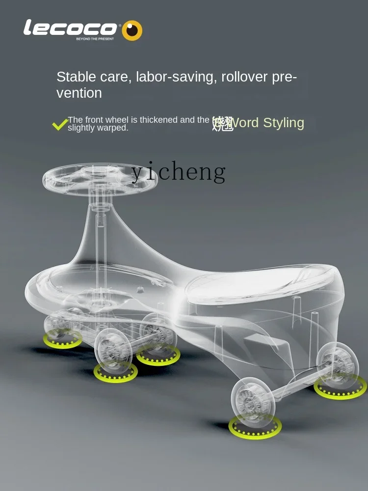 XL Swing Car Crianças 1-3 Anos Anti-Rollover Masculino e Feminino Bebê Luge