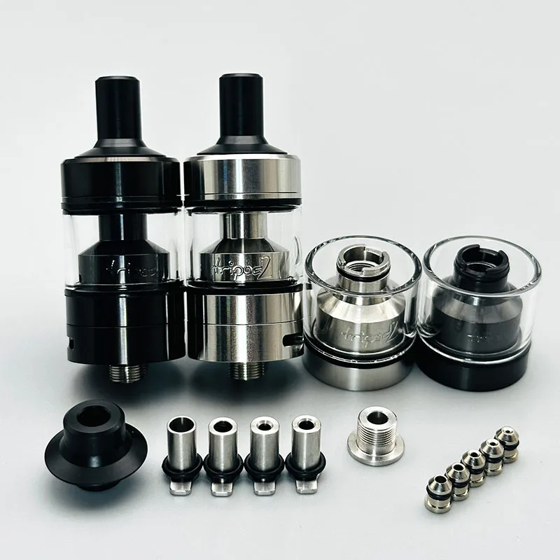 Vape ترايبود 2 RTA البخاخة 22 مللي متر 2.8 مللي قابلة لإعادة البناء ملء علوي لفائف واحدة 316SS MTL /DL خزان البخاخة مع 10 قطعة دبابيس الهواء