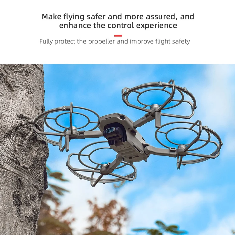 Pelindung baling-baling tertutup penuh, untuk DJI Mini 2 Drone, dudukan pisau baling-baling, Fixer cincin pelindung anti-tabrakan