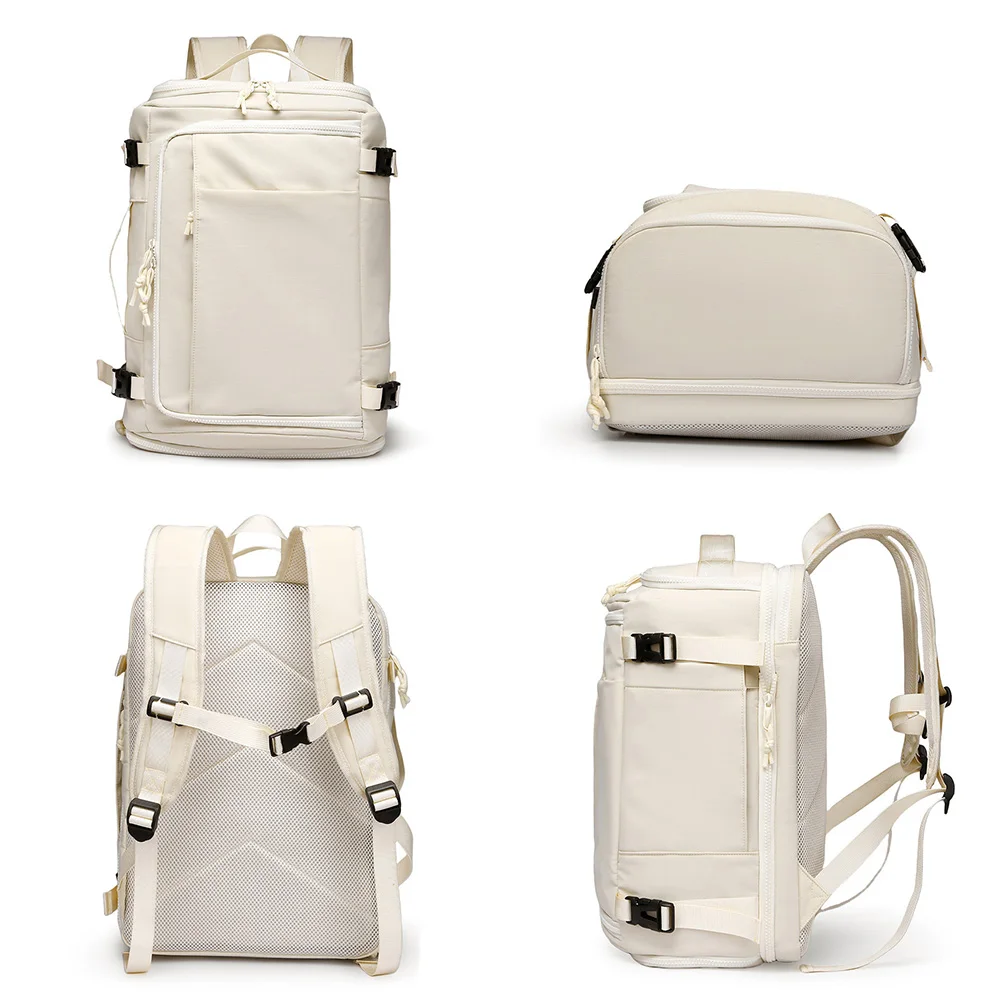 Large Capacity Travel Backpack Lightweight Business Travel Multifunctional Computer Bag Adjustable Shoulder Strap Fitness Bag