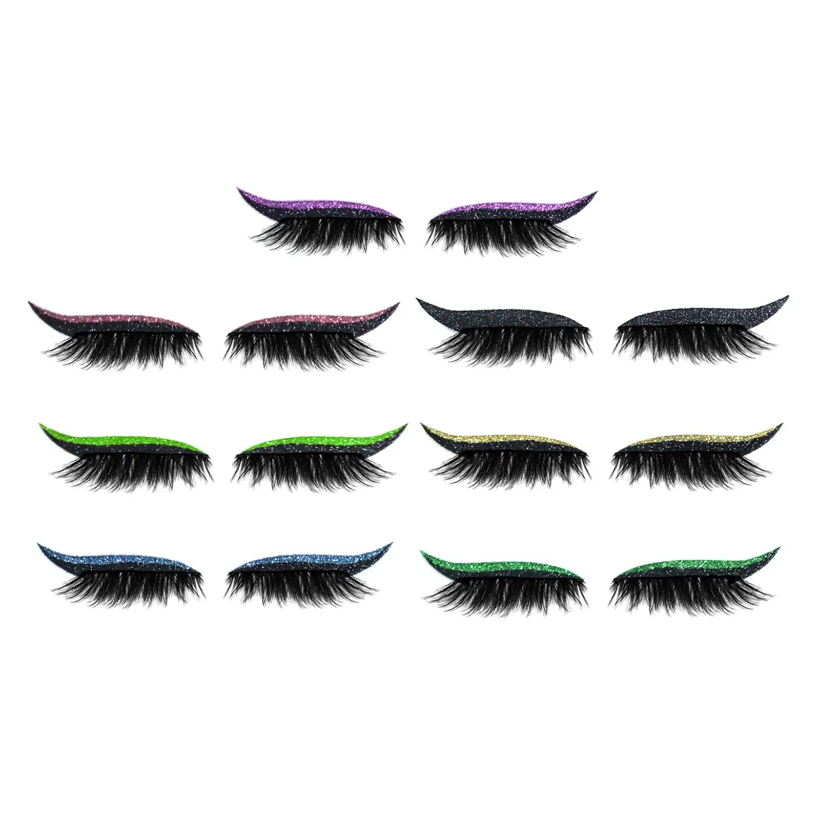 2-In-1 Eyelash Sticker Eye Makeup Stickers Make Up Tools Makeup Liner Sticker