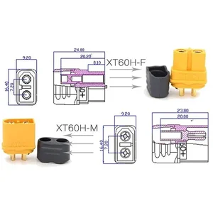 10 x Mengumpulkan XT30 XT30U XT60 XT60H XT90 Peluru Konektor Plug untuk RC Quadcopter FPV Racing Drone Baterai Lipo 12 aksesoris fpv penjualan terbaik - №