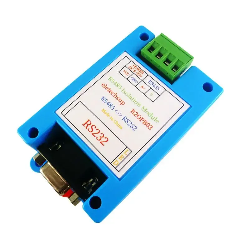 DC 12V 24V RS232 to RS485 Isolator Converter PC COM Serial Port UART for Modbus RTU PLC Analog Digital IO HMI