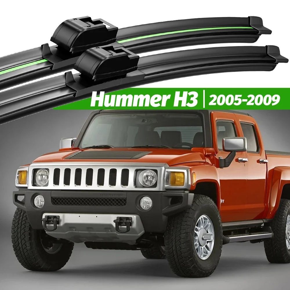 

For Hummer Hummer H3 2005-2009 2pcs Front Windshield Wiper Blades 2006 2007 2008 Windscreen Window Accessories