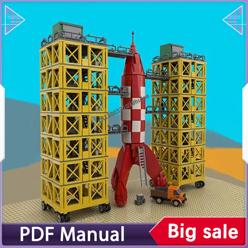 

Конструктор «Пусковая установка ракет Тинтина» MOC: Классическая научно-фантастическая космическая модель, набор для сборки, коллекционный подарок