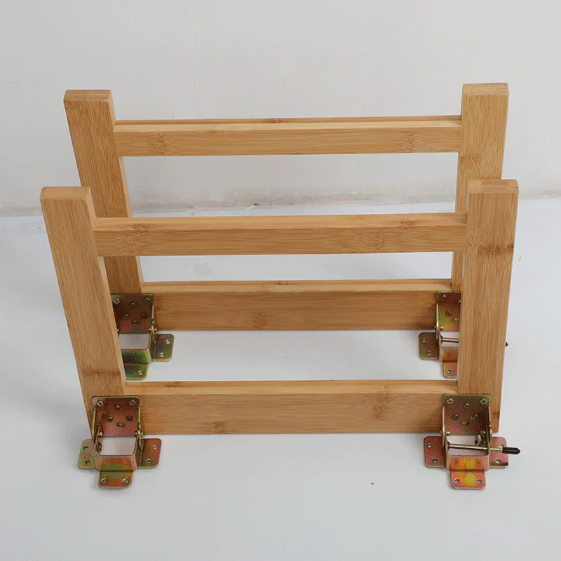 Solid Wood‌ Foldable Table Legs Portable Floor Desk Frame Base Home Low-profile Window Seat Frame Universal Leg Accessories