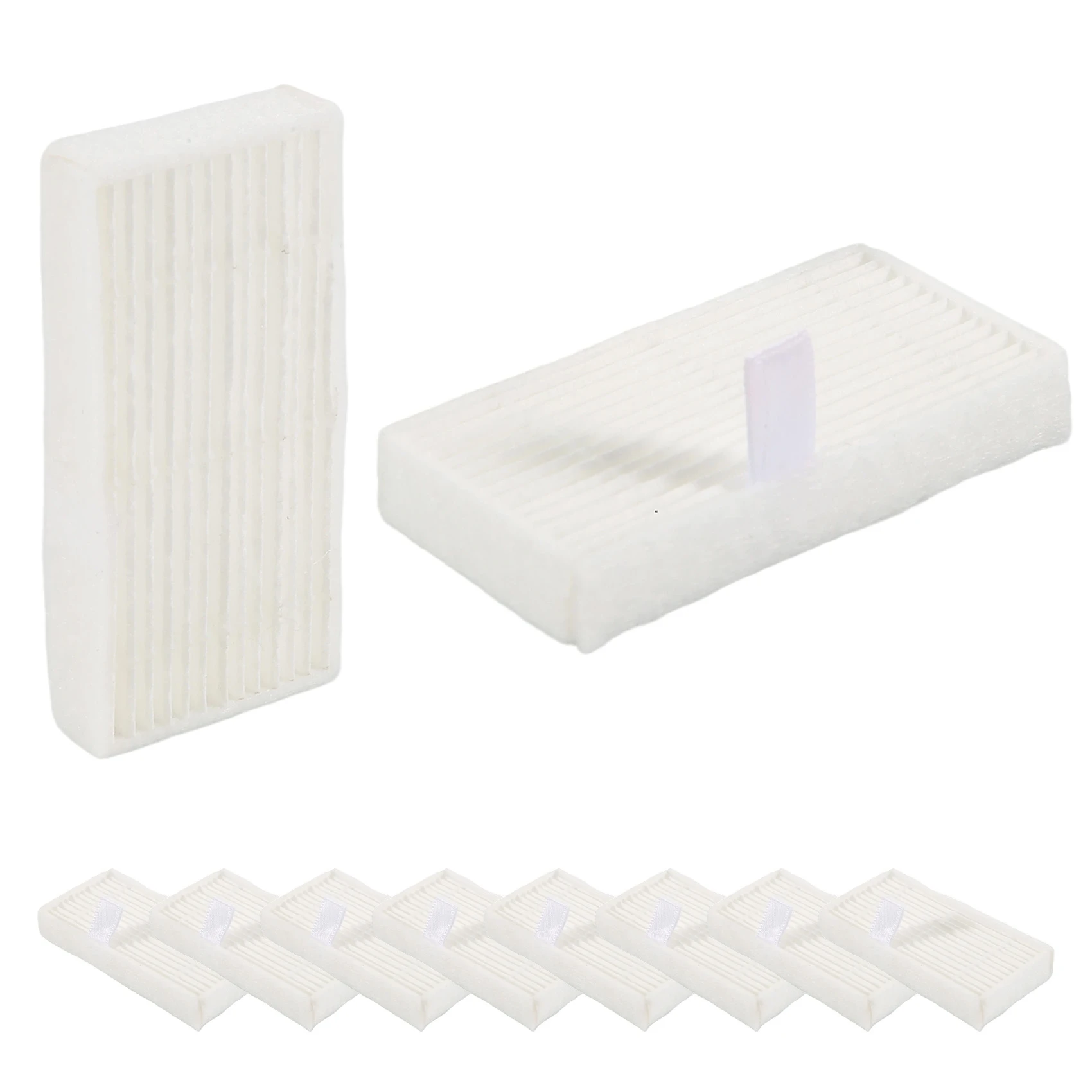 A23T 10PCS HEPA Filter Replacement for Midea VCR04W Robot Vacuum, Washable Vacuum Cleaner Parts Accessories