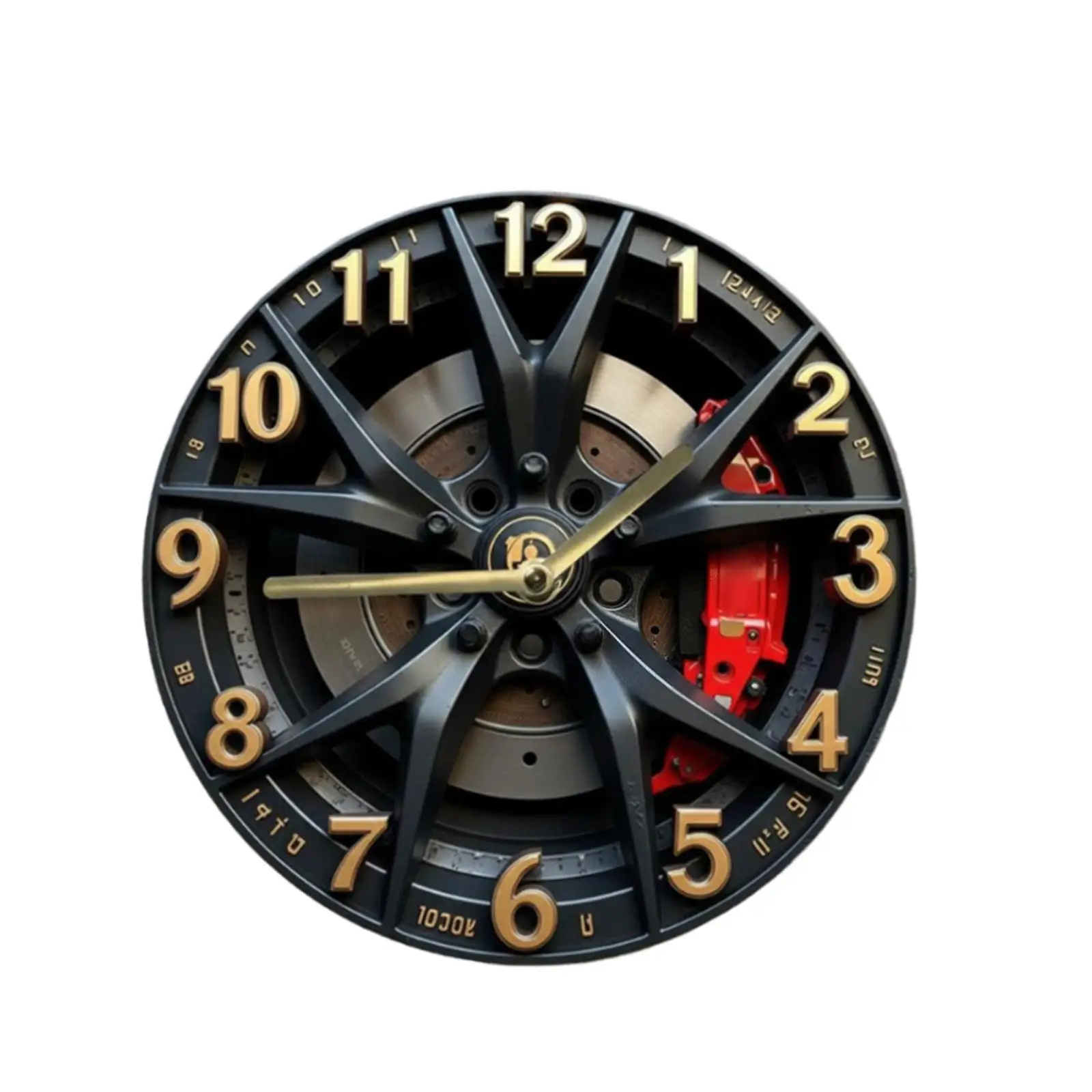 Decorative Round Wall Clock Wood Plastic Stylish Aesthetic Wall Hanging for Home Office Bedroom