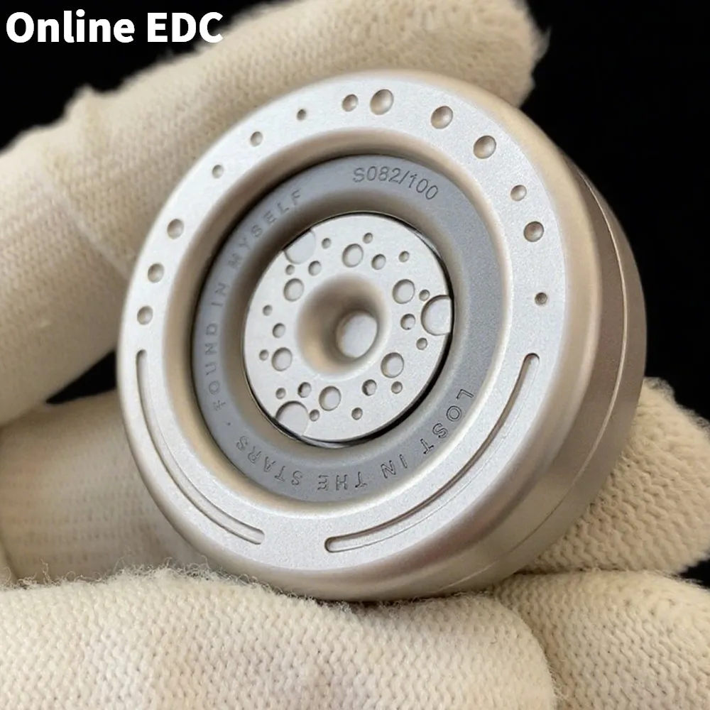 EDCトイズTROステンレス鋼ステラリングフィジェットスピナー100個限定DIYフィジェットトイ大人用オフィスデスクアクセサリー