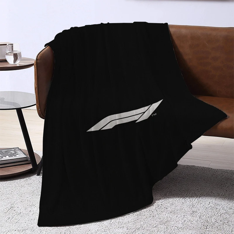 

Formula1 Logo Blanket Soft Plaid With Print Plead Cover Sofa Quilt Bed Blankets for Winter Warm King Lid Luxury Designer Bedding