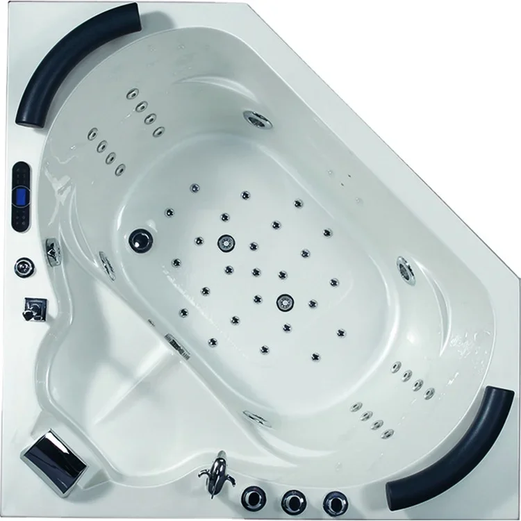 Weiß 2 Personen Hydrotherapie computer gesteuerte Massage Innen Whirlpool Whirlpool Badewanne Whirlpool