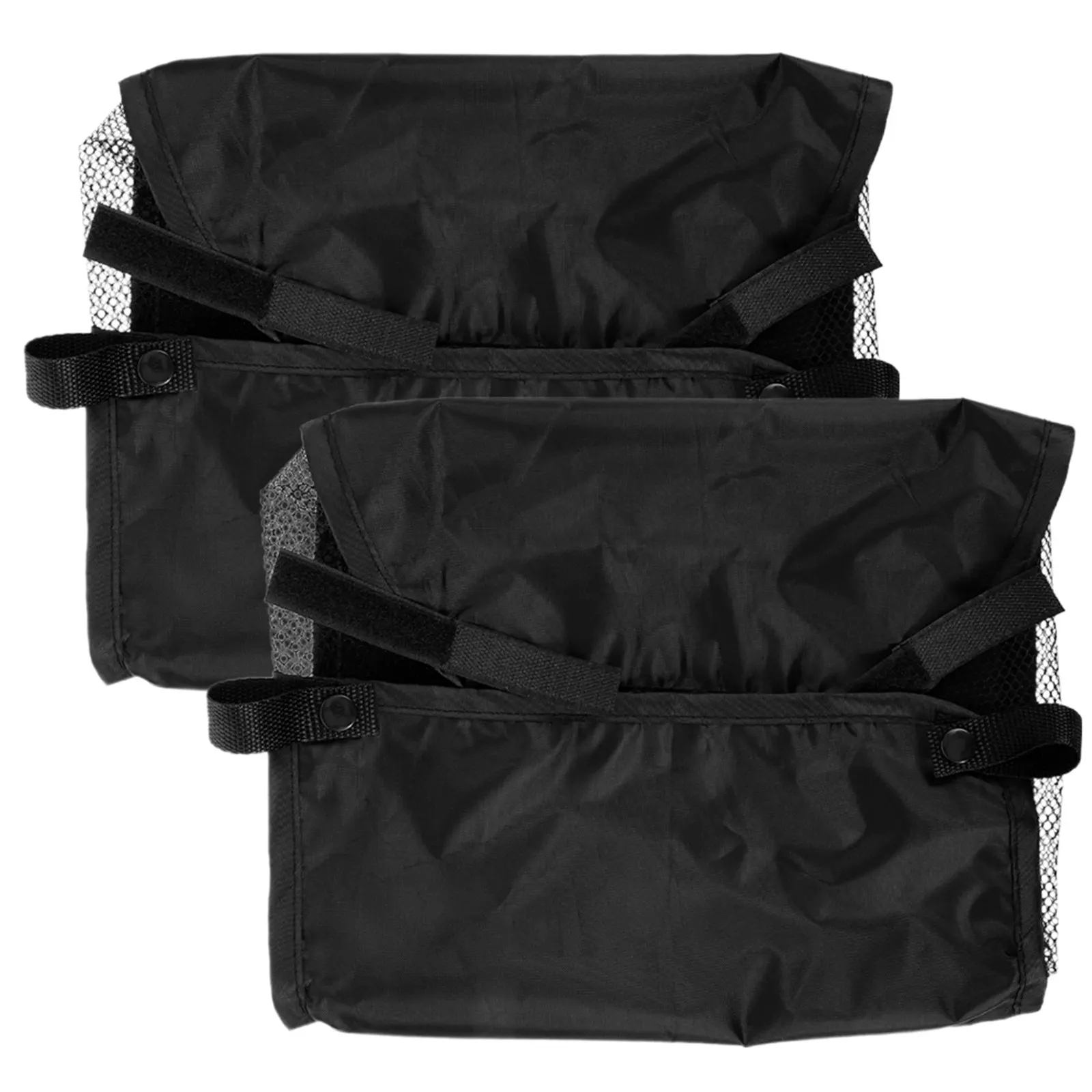 

2Pcs Heavy Duty Stroller Bottom Organizer Bag Wear Resistant Oxford Fabric Under Stroller Storage for Diapers Bottles Small