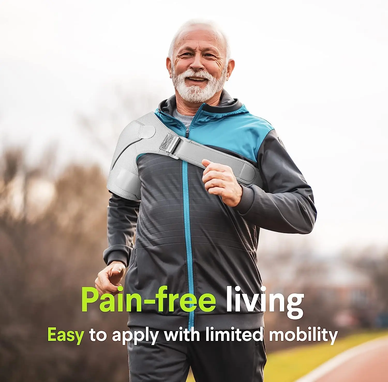 دعامة كتف للكفة الدوارة الممزقة |   دعم وأكمام ضغط، استعادة الاستقرار، تناسب الذراع الأيمن الأيسر، للرجال والنساء