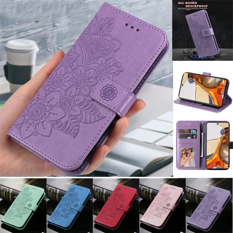 Luxury Leather Capa For Xiaomi Redmi Note 11 11T 10 Pro + Mi 11T Pro Lite Ultra Cover Wallet Card Slot Protect Mobile Phone Case