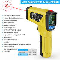 Digital Infrared Thermometer -50~800℃ / -58~1472℉ Contactless Temperature Tester IR Laser Pyrometer LCD Non-Contact Pyrometer