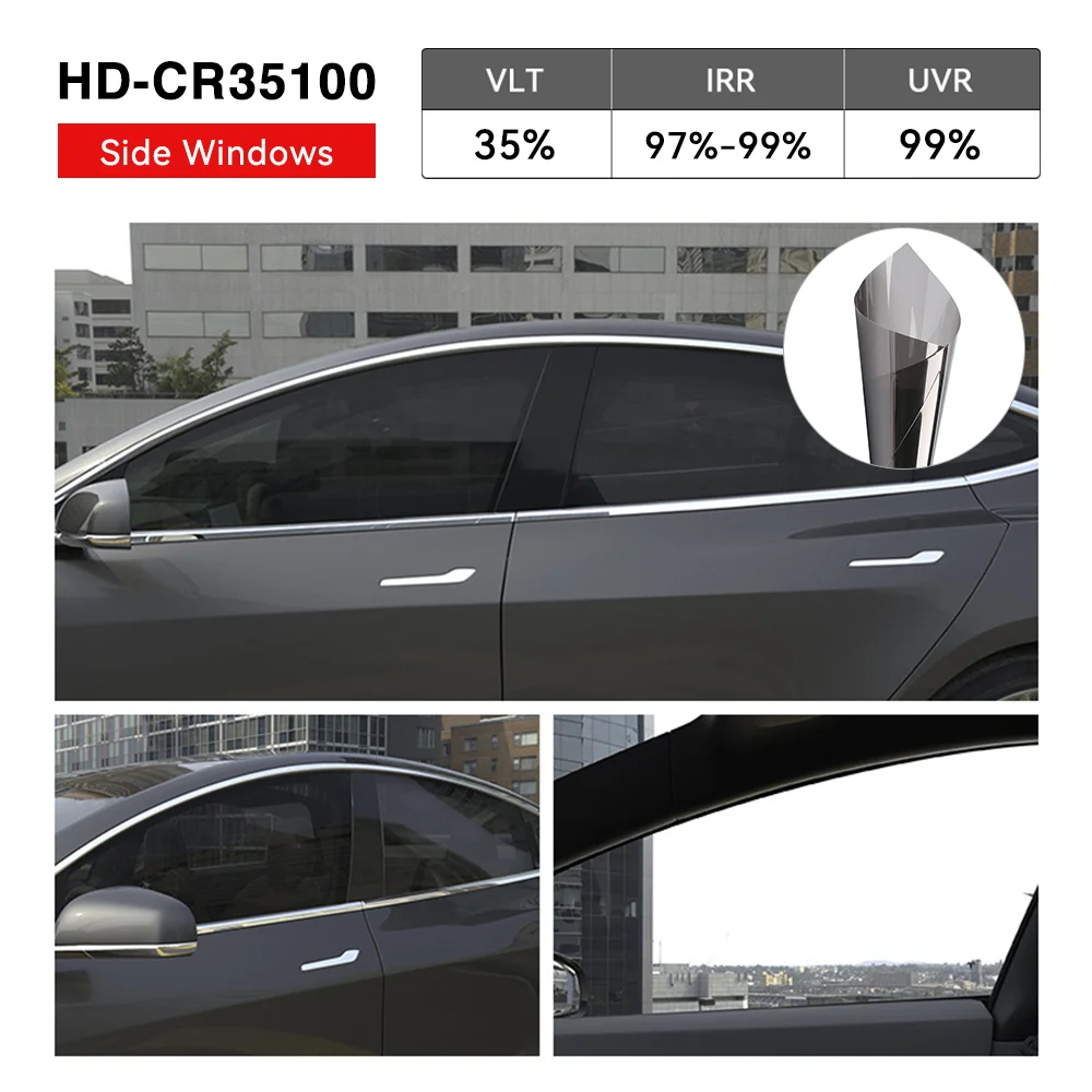 50cmX4m IRR100% TSER 80% HD Nano Ceramic Car Film High Heat Resistant Skin Solar Protection Car Glass Window Sticker Films