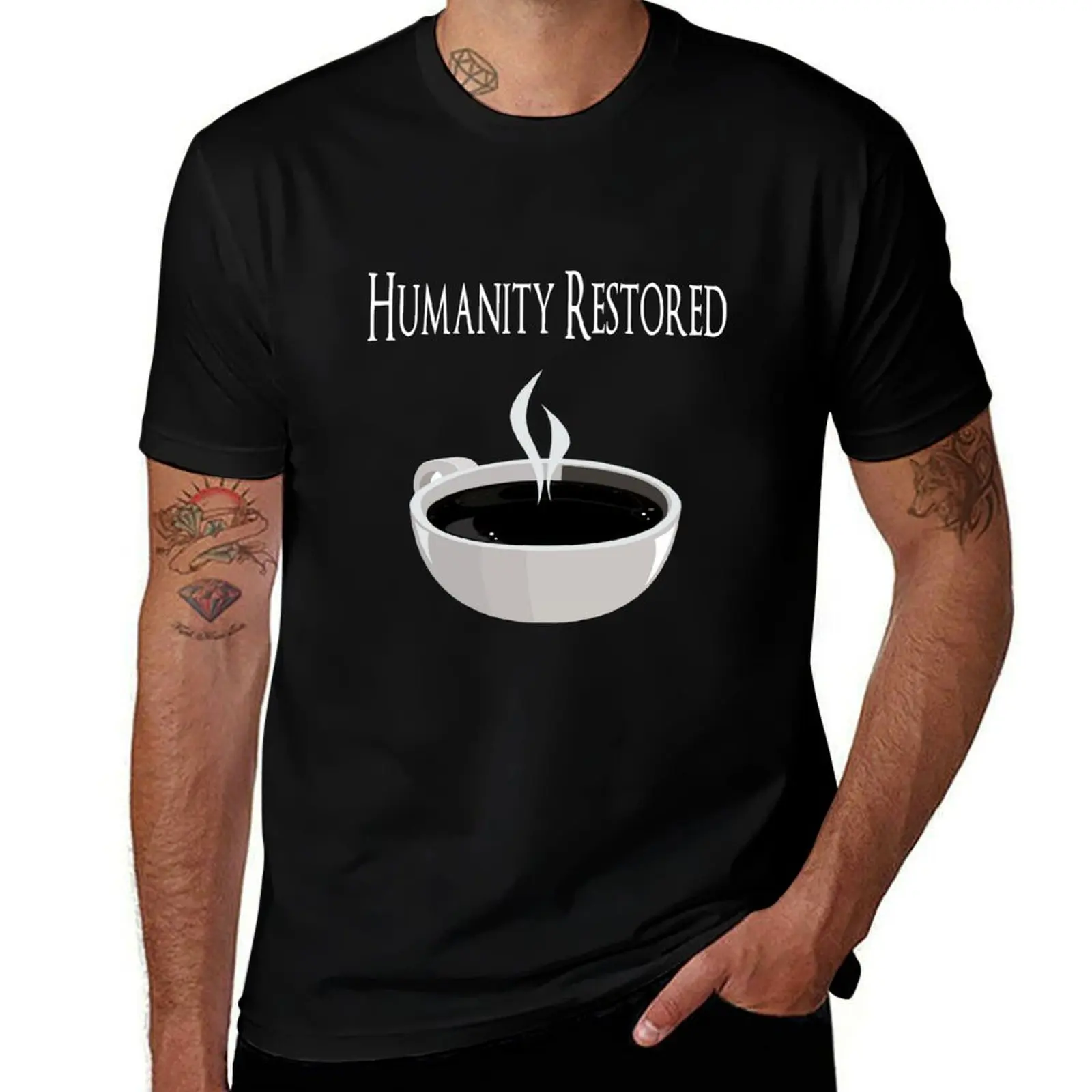

Humanity Restored T-Shirt summer 2025 oversizeds Men's clothing
