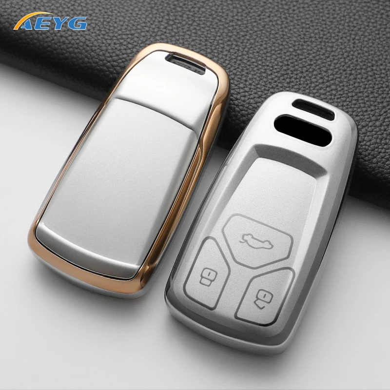 Nueva funda suave de TPU para llave remota de coche, carcasa para Audi A4 B9 A5 A6 8S 8W Q5 Q7 4M S4 S5 S7 TT TTS TFSI RS, accesorios protectores