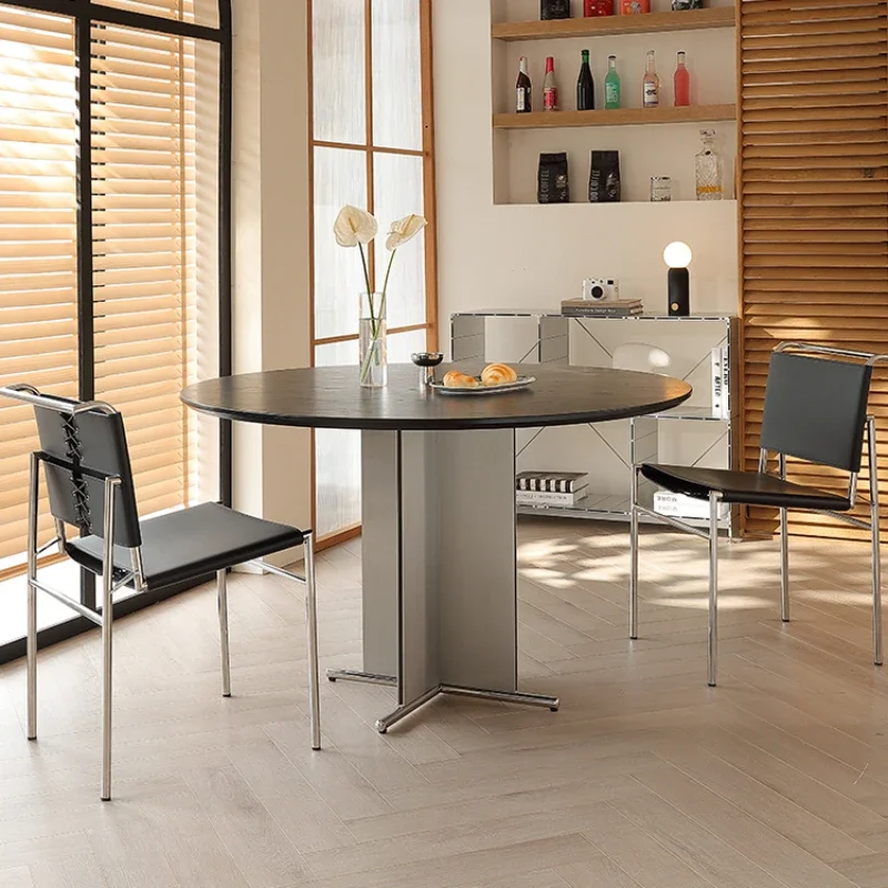 

Столы для приема Обеденный стол Элегантная керамическая комната Кухня Круглые роскошные стулья Кафе Современные комнаты Mesa Comedor Дизайнерский кофе