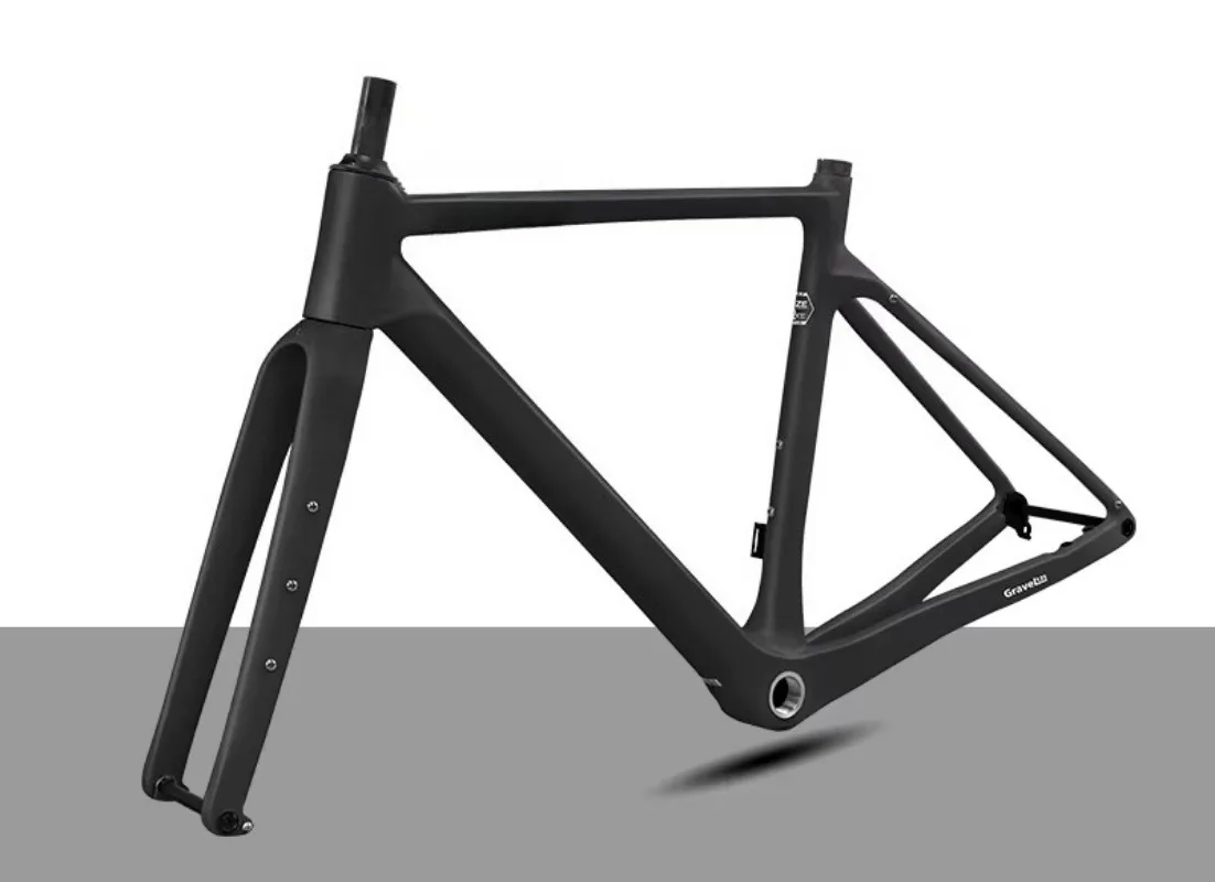 

UDH T1000 Карбоновая гравийная рама 58 см, большой размер с полной скрытой маршрутизацией кабеля, оптовая продажа OEM Aero Carbon Gravel Frameset 700C