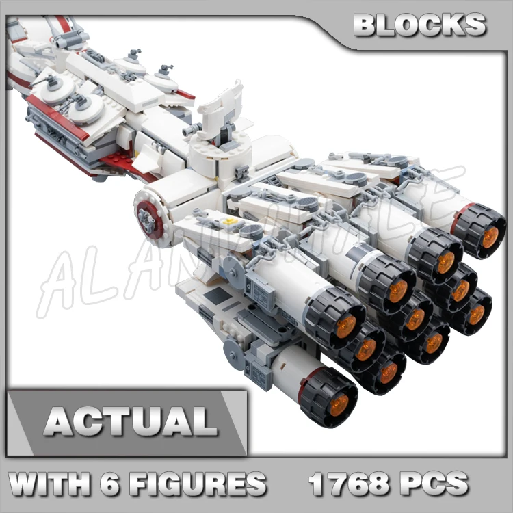 

1768pcs Star Plan Tantive IV Resistance Starship Cruiser Fleet Trooper 11431 Building Blocks Toy Compatible With Model