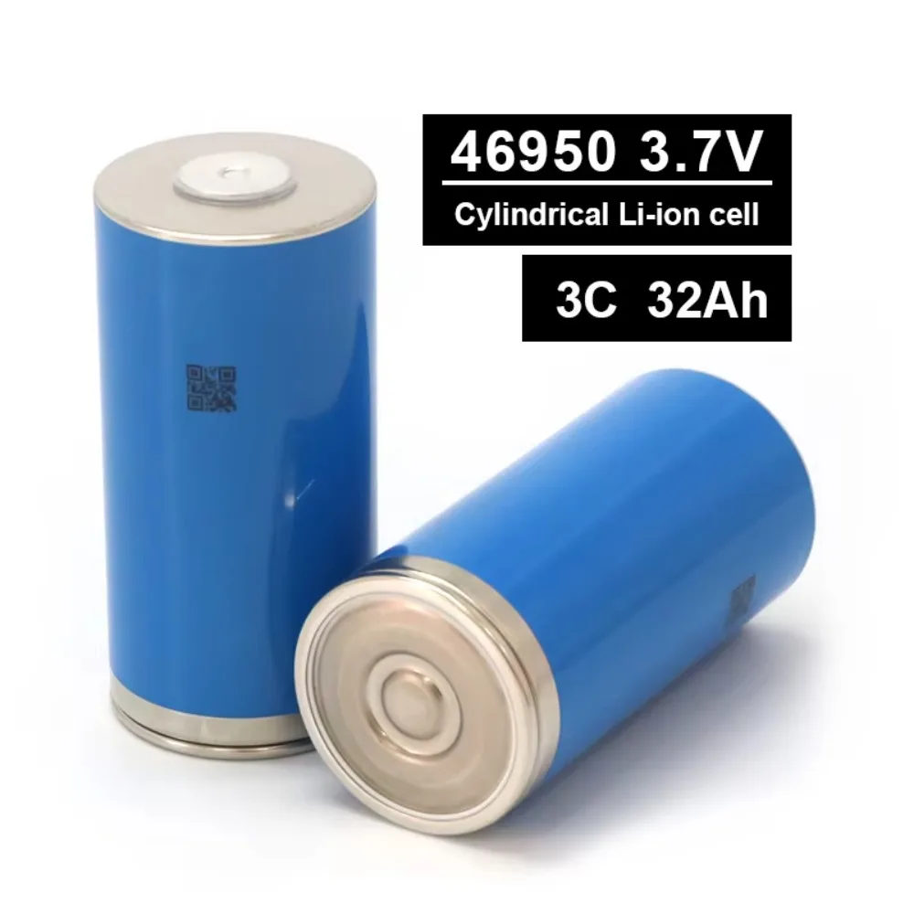 New Arrival High Discharge 46950 3.7v 32Ah Lithium Battery Cell 32000mah Cylinder 3000 Cycle 3C 3.7v Rechargeable Battery Cell