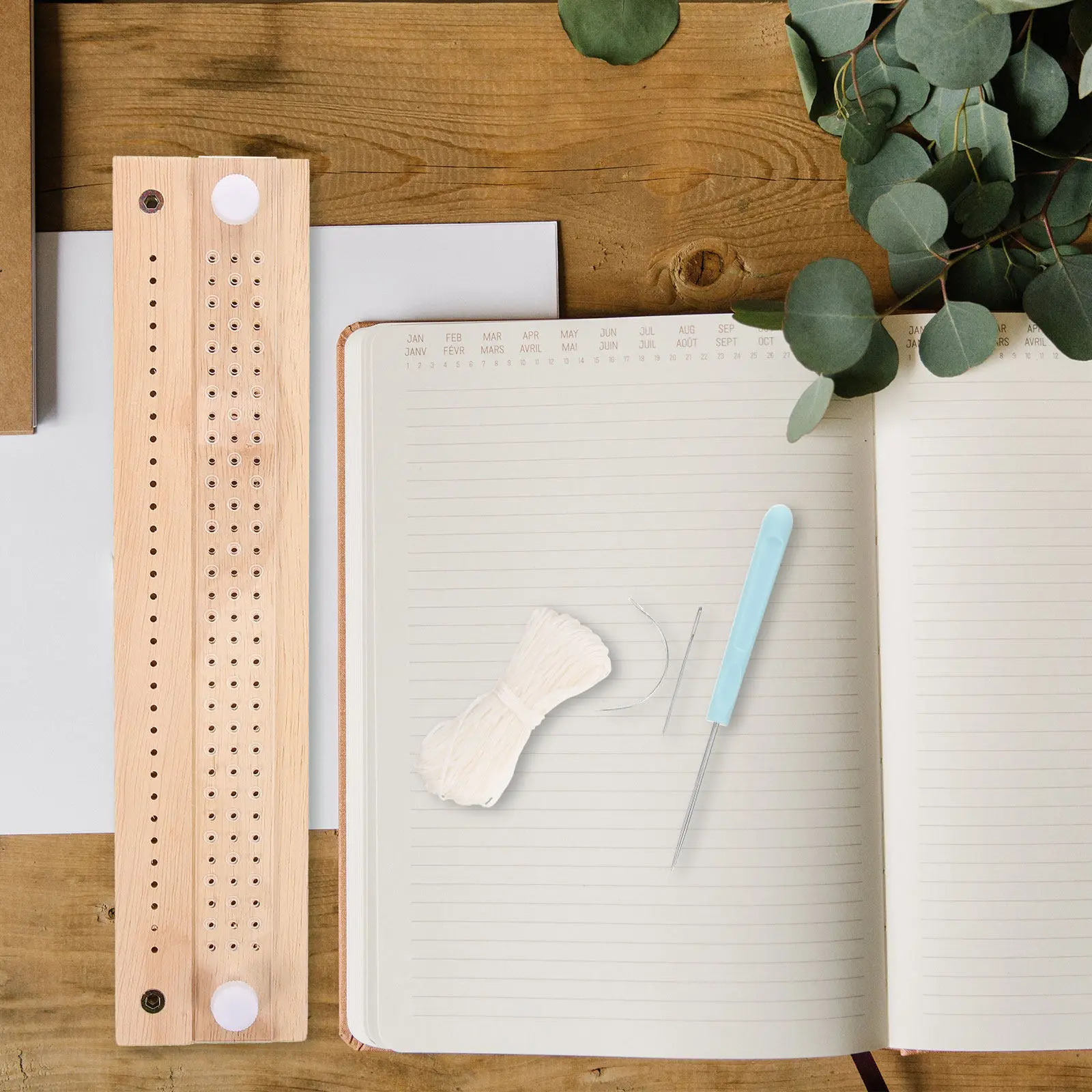 

Набор для переплета книг: практичный ручной дырокол с регулируемой степенью прокола для блокнотов, журналов и поделок своими руками